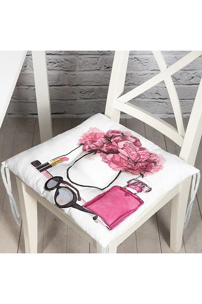 Realhomes Coco Shopping Designed Digital Printed Pouf Chair Cushion