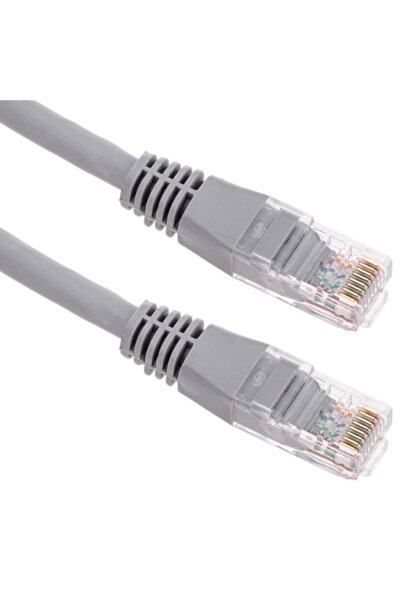 MOLIX 10 Metre Internet Kablosu Gri Cat6e Ethernet Internet Kablosu Patch Kablo 10m