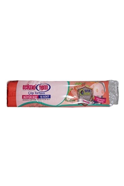 teknotem 65 X 70 Çilek Kokulu Büyük Boy Büzgülü Çöp Poşeti
