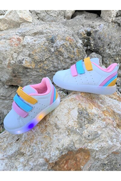 Vicco Pembe - 220.f21y212 Sun Bebe Işıklı Pudra Kız Çocuk Ayakkabı