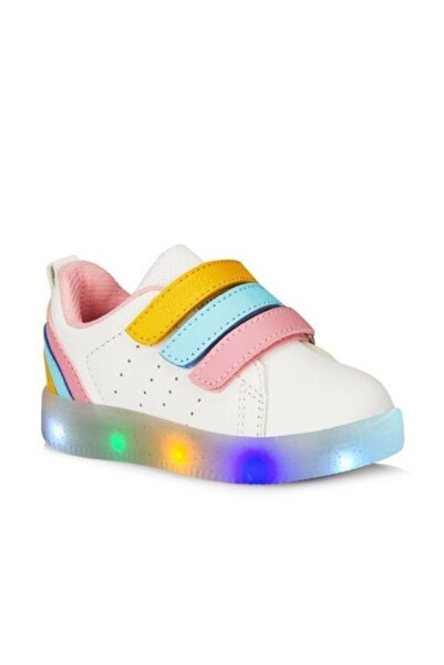 Vicco Pembe - 220.f21y212 Sun Bebe Işıklı Pudra Kız Çocuk Ayakkabı