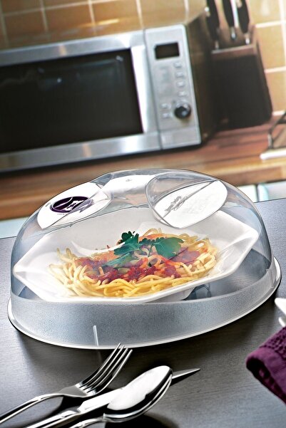 Buffer ® 4 Pieces Microwave Oven Protector Leakproof Food Protector Durable Food Heating Cover