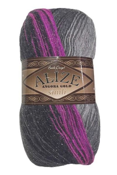 Alize Angora Gold Glitter Batik Hand Knitting Thread 100 Gr