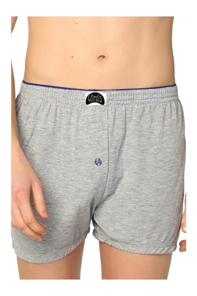 Gümüş İç Giyim بوكسر قطن ممشط رمادي - فضي 4020، مقاس 2xl، مجموعة من 3 قطع