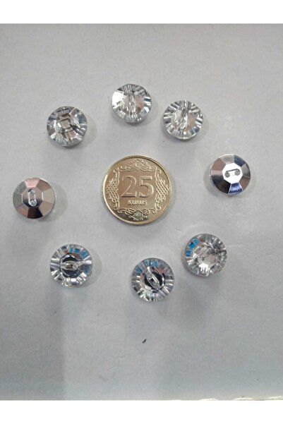 Elit Üst Delik Metalik Taş Düğme
