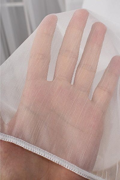 VANESSA PERDE 1.Quality Campaign Outlet Non-Wrinkle 1/3 Tight Pleated Fully Plain Sports Pattern Tulle Curtain