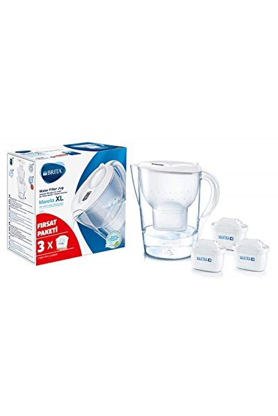 BRITA Marella XL 3 Filtreli Su Arıtma Sürahisi - Beyaz
