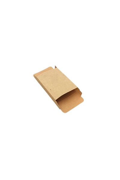 Eminonutoptanci Box Cardboard Single Soap Box 5x6.2 cm 50 Pieces Kraft