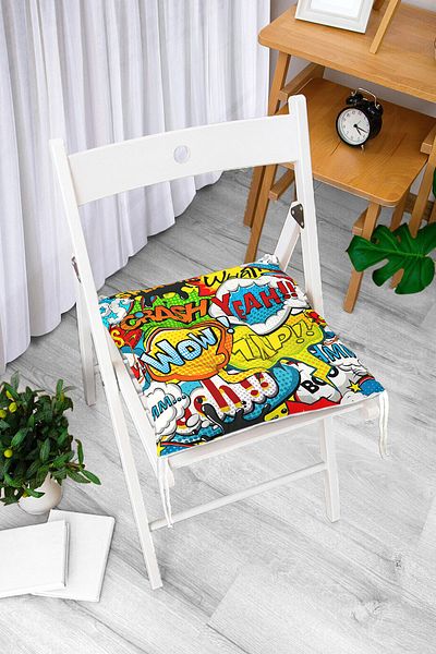 Realhomes Custom Design Digital Printed Pouf Chair Cushion