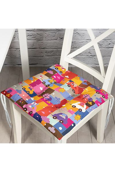 Realhomes Digital Printed Fluffy Chair Cushion