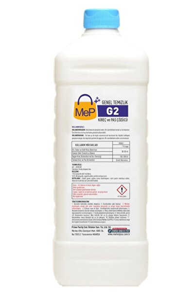G2 Kireç Ve Pas Çözücü 1lt