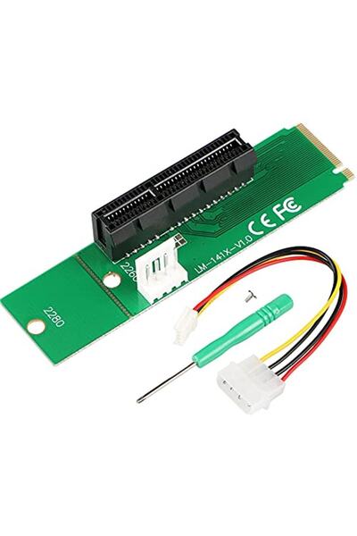 Alfais Marka: 4436 M.2 Ngff Ssd To Pci-e Express 4x Çevirici Dönüştürücü Kart...