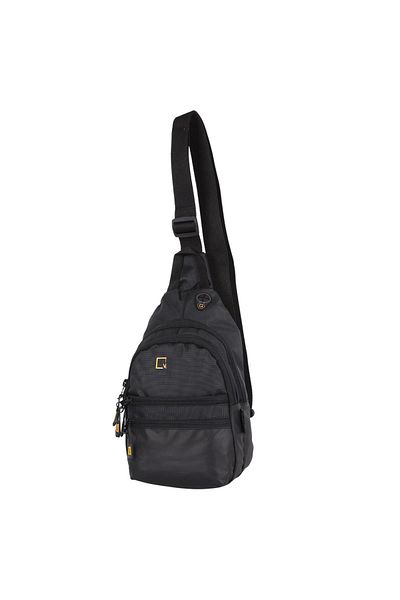 Bagacar Τσάντα ώμου Mega Model 1033 Μαύρη Unisex Body Bag
