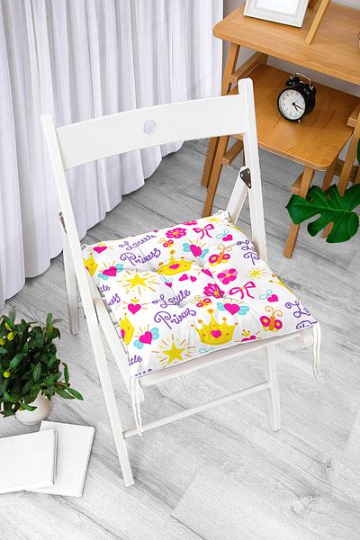 Realhomes Real Homes Digital Printed Fluffy Square Chair Cushion