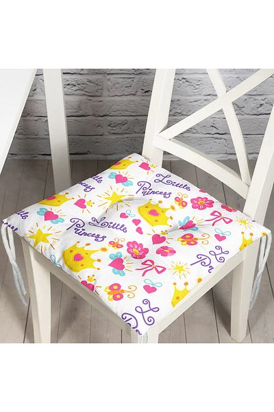 Realhomes Real Homes Digital Printed Fluffy Square Chair Cushion