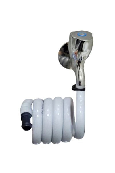 PLASYAY White with Vacuum and Clamp with Wc Hose Matic Box