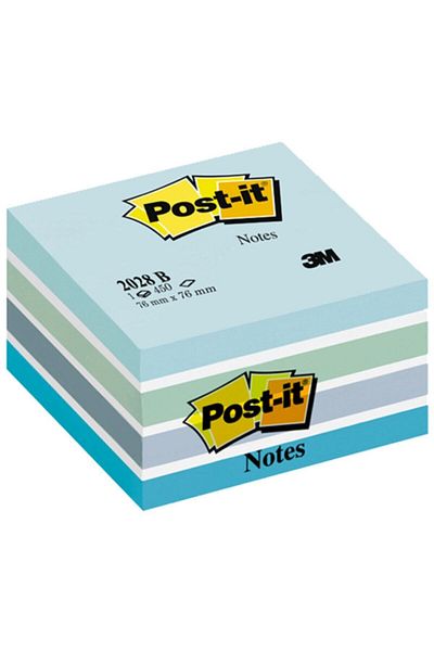 Post-it 2028-ب ورق ملاحظات لاصق أزرق 76x76 ملم