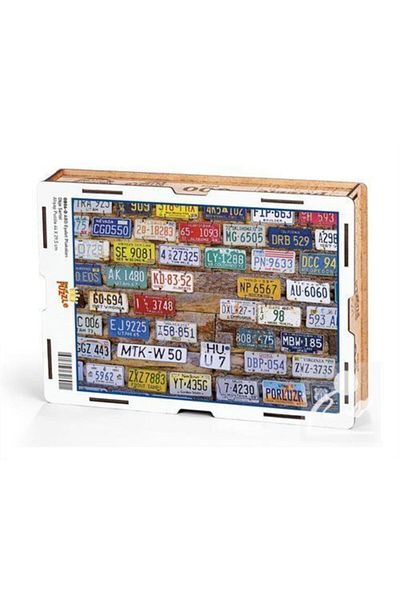 King Of Puzzle US State Plates Wooden Puzzle 500 Pieces (ob06-d)
