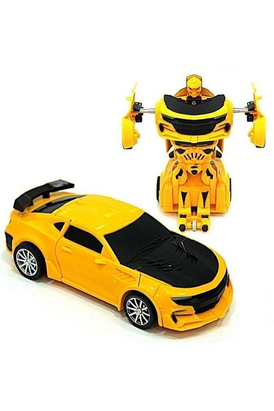 SUDEN Yellow Bumblebee Transformable Toy Car Robot