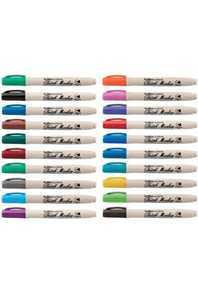 artline Supreme Brush Marker- 20 Renk Siyah