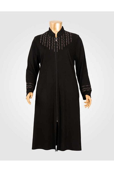 HESNA Super Battal Size Mother Zippered Coat