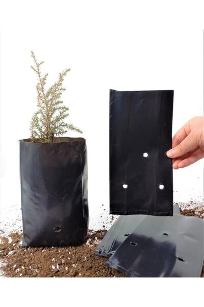 Ekodoğa Fide Poşeti 11x22 Cm 20 Adet Fide Torbası Fidan Poşeti Fidan Torbası