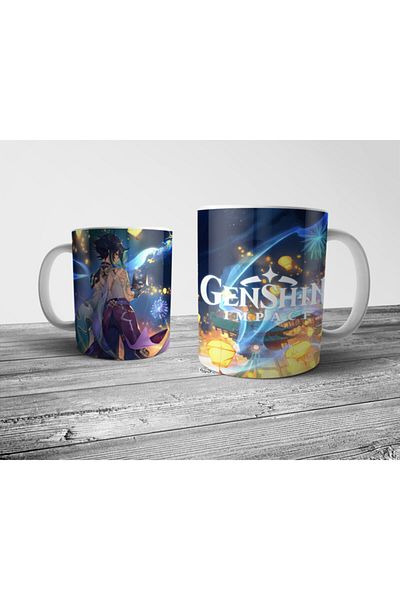 Pixxa Genshin Impact Xiao Mug Cup Model 1