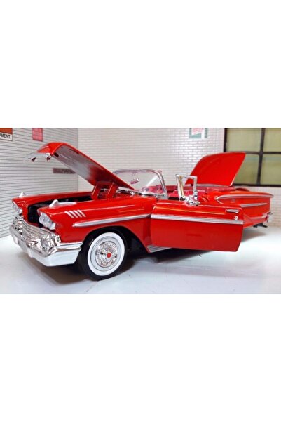 Motor Max Motormax 1958 Chevrolet Impala 1/24 Kırmızı Model Araba