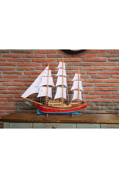 AYHAN KOTRA Kalyon, Cloth Sailing Wooden Model Ship Model Handmade Home, Office Gift and Accessory