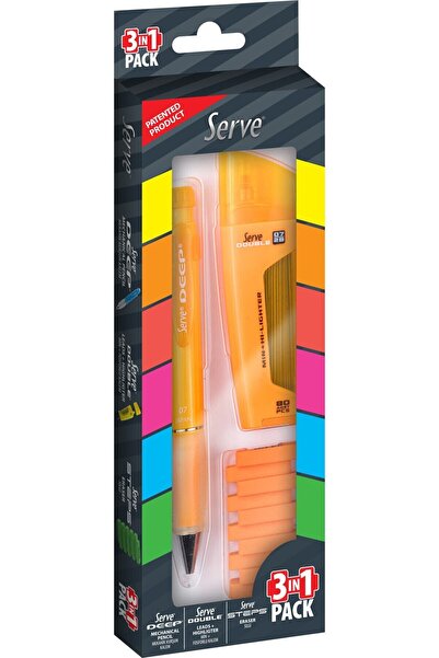 Serve Turuncu 3lü Set Versatil