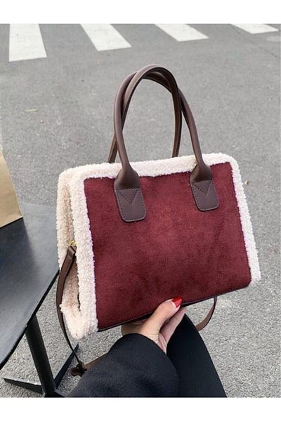 Katusa Claret Red Nubuck Strap Shoulder Bag