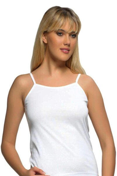 GÜMÜŞ Γυναικείο εσώρουχο 4 τεμαχίων λευκό σχοινί με λουράκι Licarali Flat Bia...