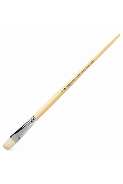 Winsor Newton Winsor & Newton Artists' Hog Long Handle Hard Bristle Short Flat Brush No:10