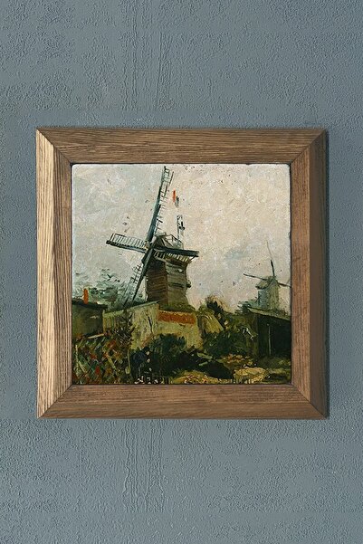 Genel Markalar Masif Çerçeveli Doğaltaş Tablo 28x28 Cm Vincent Van Gogh Eserleri