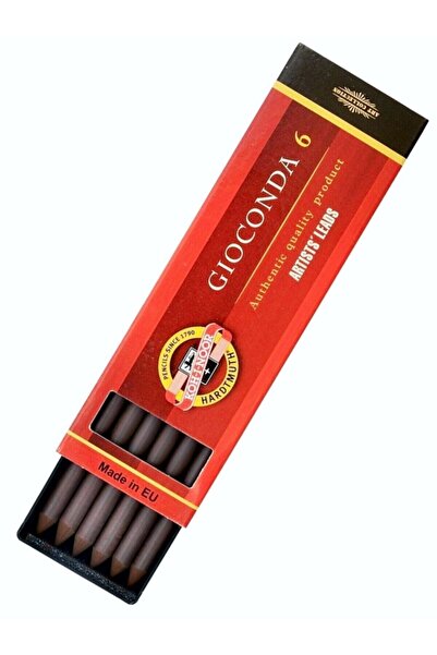 Koh-i Noor Karakalem Kömür Hardtmuth Portmin Minleri 5-6 Mm Dark Bown Sepia 4378 6'lı Min