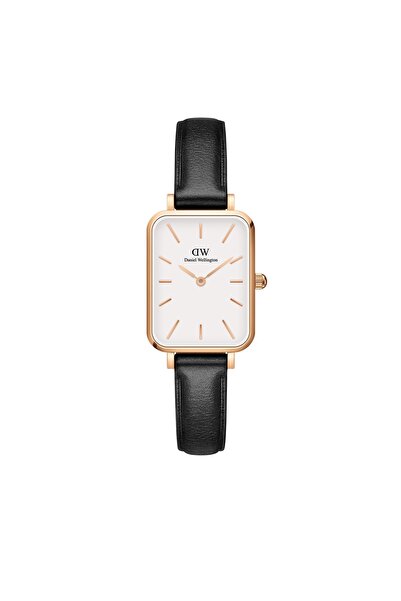 Daniel Wellington Quadro 20x26 Pressed Sheffield Rg White - Deri Kayışlı Dört...