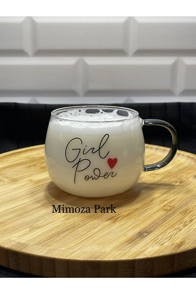 MİMOZA PARK Mimoza I Love Friday 400 ml Borosilicate Glass Mug ( 13773 )