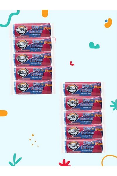 Vindex Garbage Bag Medium Size 10 Pieces