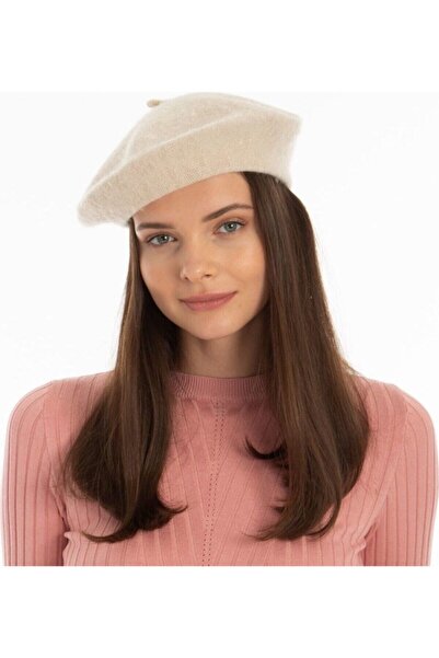 Cosmo قبعة بيريه نسائية باللون البيج للرسام الفرنسي