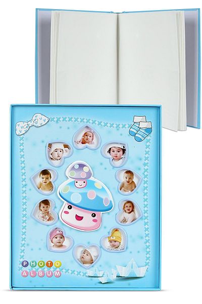 Birlik Fotoğrafçılık Blue Baby Album - 5x7 (13x18) 120 pieces, 6257 Model