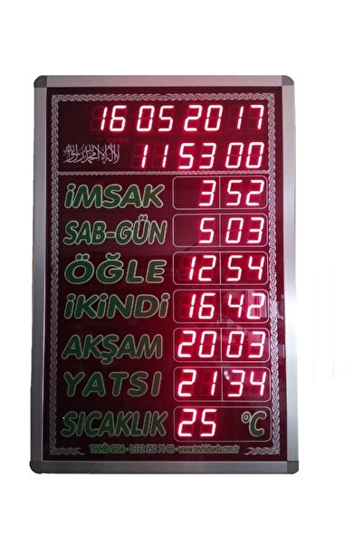 Elimkon Vakitmatik-büyük Boy Dijital Cami Imsakiyesi