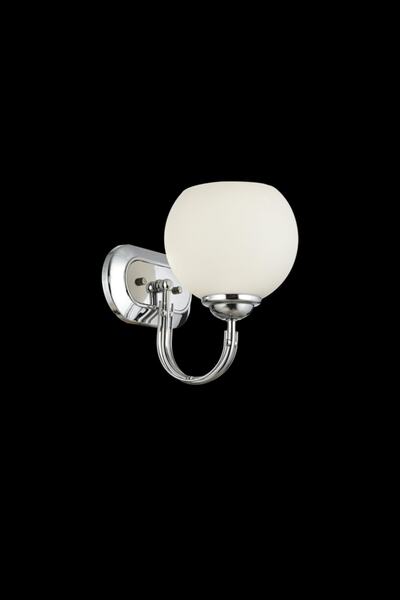 Lamorehome Dicle Opal Camlı Tekli Krom Aplik