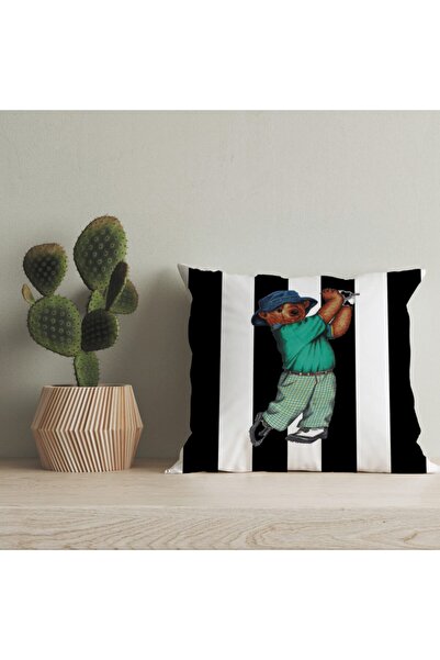 LadiesHome Husă pentru pernă digitală cu design special pentru ursuleț de plu...