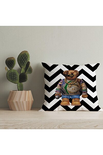 LadiesHome Husă pentru pernă digitală cu design special pentru ursuleț de plu...