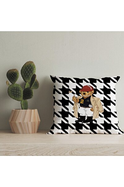 LadiesHome Husă pentru pernă digitală cu design special pentru ursuleț de plu...