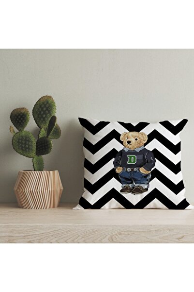 LadiesHome Husă pentru pernă digitală cu design special pentru ursuleț de plu...