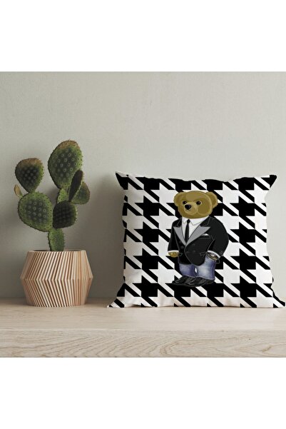 LadiesHome Husă pentru pernă digitală cu design special pentru ursuleț de plu...