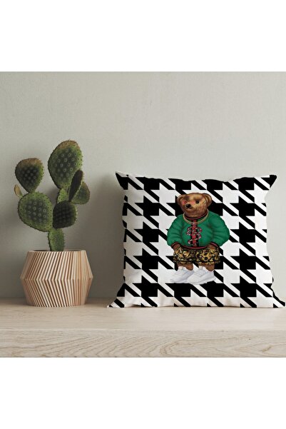 LadiesHome Husă pentru pernă digitală cu design special pentru ursuleț de plu...