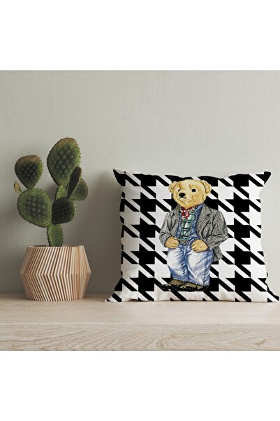 LadiesHome Husă pentru pernă digitală cu design special pentru ursuleț de plu...