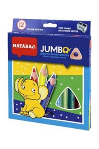Nataraj Jumbo Kuru Boya 12 li